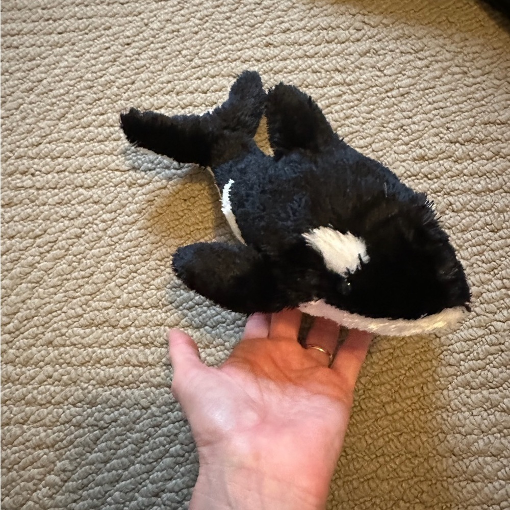 Plush Orca Toy  - Black and White